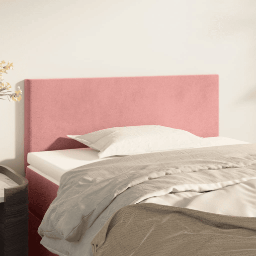 vidaXL Cabeceira de cama veludo 100x5x7888 cm rosa vidaXL Cabeceira de cama veludo 100x5x7888 cm rosa