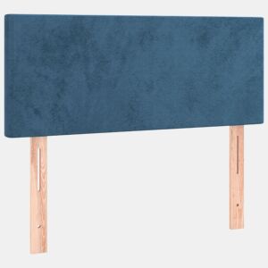 vidaXL Cabeceira de cama veludo 100x5x7888 cm azul-escuro