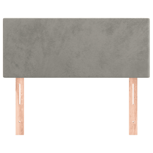 vidaXL Cabeceira de cama veludo 100x5x7888 cm cinzento-claro