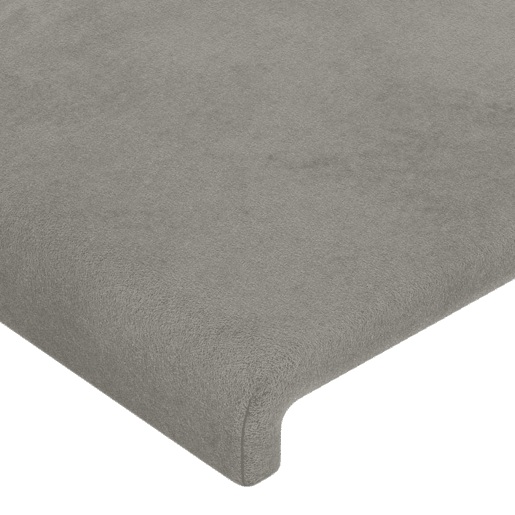 vidaXL Cabeceira de cama veludo 100x5x7888 cm cinzento-claro