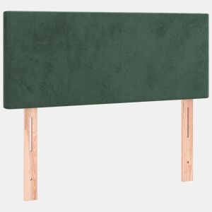 vidaXL Cabeceira de cama veludo 90x5x7888 cm verde-escuro