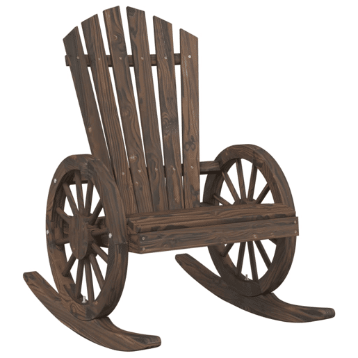 vidaXL Cadeiras de baloiço Adirondack 2 pcs madeira de abeto maciça vidaXL Cadeiras de baloiço Adirondack 2 pcs madeira de abeto maciça