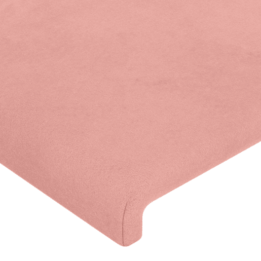 vidaXL Cabeceira Rosa 180x5x118128 cm Veludo