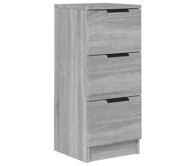 Vidaxl aparador de madera contrachapada gris sonoma 30x30x70 cm