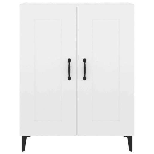 vidaXL Aparador 69,5x34x90 cm madeira processada branco brilhante vidaXL Aparador 69,5x34x90 cm madeira processada branco brilhante