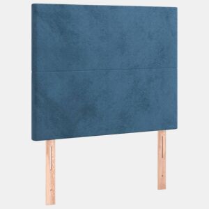 vidaXL Cabeceira Azul Escuro 80x5x118128 cm Veludo