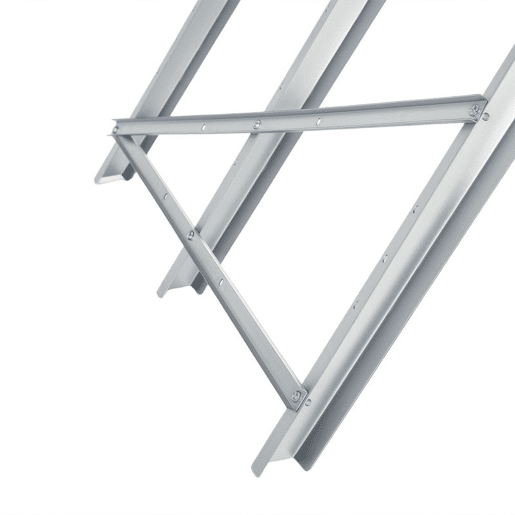 DURHAND Cavalete para Serrar Dobrável com Altura Ajustável Cavalete com Estrutura Triangular de Metal Suporte para Lenha Carga100 kg 83x83x79 cm Prata