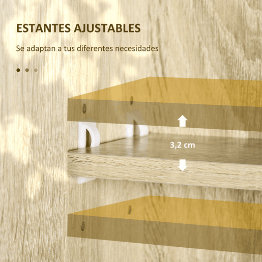 kleankin Armário de Casa de Banho com Espelho Armário de Parede com 1 Porta Prateleira Ajustável Toalheiro e Compartimento Móvel de Casa de Banho Suspenso 60x15x70 cm Carvalho