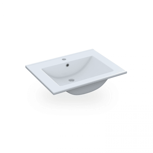 Conjunto de casa de banho com lavatório de cerâmica Nexa Branco - Carvalho 60 x 57 x 45 cm