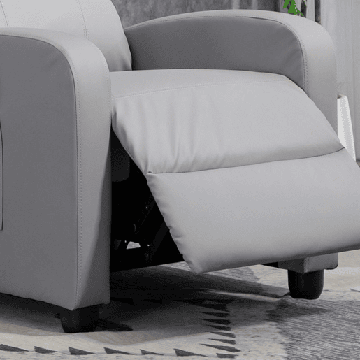 HOMCOM Poltrona de Massagem Poltrona Relax Reclinável com Controlo Remoto 2 Áreas de Massagem 8 Programas 5 Níveis de Intensidade Estofado em PU 68x88x98 cm Cinzento HOMCOM Poltrona de Massagem Poltrona Relax Reclinável com Controlo Remoto 2 Áreas de Massagem 8 Programas 5 Níveis de Intensidade Estofado em PU 68x88x98 cm Cinzento