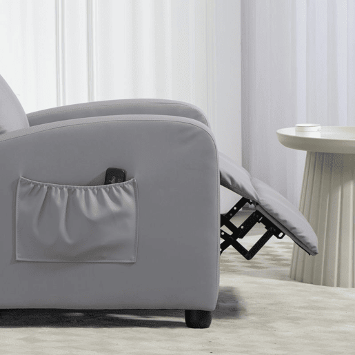 HOMCOM Poltrona de Massagem Poltrona Relax Reclinável com Controlo Remoto 2 Áreas de Massagem 8 Programas 5 Níveis de Intensidade Estofado em PU 68x88x98 cm Cinzento HOMCOM Poltrona de Massagem Poltrona Relax Reclinável com Controlo Remoto 2 Áreas de Massagem 8 Programas 5 Níveis de Intensidade Estofado em PU 68x88x98 cm Cinzento