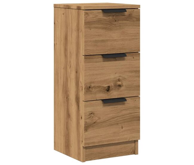 Vidaxl aparador madera de ingeniería roble artisian 30x30x70 cm
