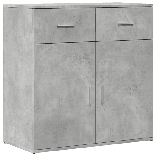 vidaXL Aparador 79x38x80 cm derivados de madeira cinzento cimento vidaXL Aparador 79x38x80 cm derivados de madeira cinzento cimento