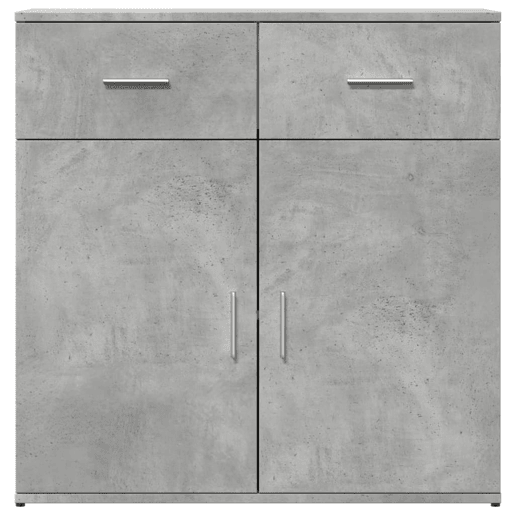 vidaXL Aparador 79x38x80 cm derivados de madeira cinzento cimento vidaXL Aparador 79x38x80 cm derivados de madeira cinzento cimento