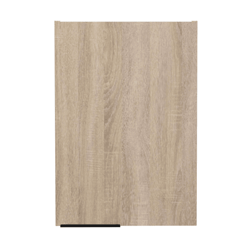 Módulo de cozinha Arko Superior estilo industrial em carvalho bruto e preto com 1 porta e 1 prateleira interna 40x58x36 cm