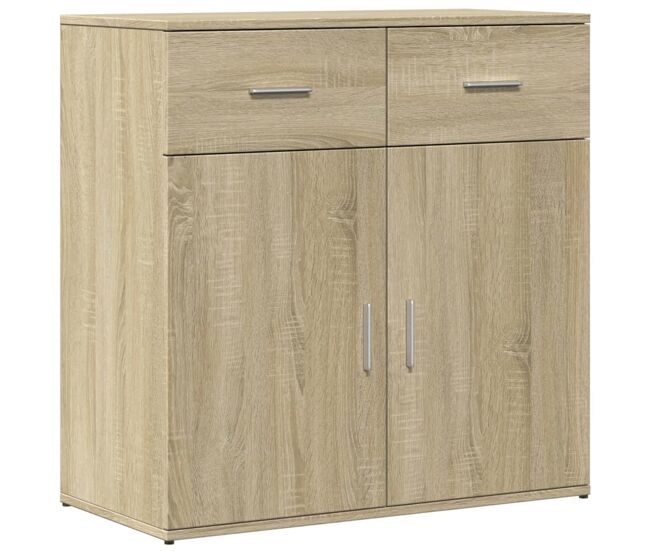 Vidaxl aparador de madera de ingeniería roble sonoma 79x38x80 cm
