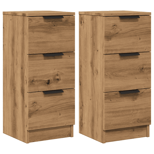 vidaXL Aparadores 2pcs 30x30x70cm derivados madeira carvalho artisiano vidaXL Aparadores 2pcs 30x30x70cm derivados madeira carvalho artisiano