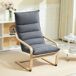 Sillón de Salón Terciopelo, Laminado de Abedul HOMCOM Sillón de Salón Terciopelo, Laminado de Abedul HOMCOM Gris