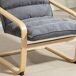 Sillón de Salón Terciopelo, Laminado de Abedul HOMCOM Sillón de Salón Terciopelo, Laminado de Abedul HOMCOM Gris