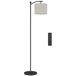 Lámpara de Pie Metal, Tela HOMCOM, hogar - iluminación Lámpara de Pie Metal, Tela HOMCOM, hogar - iluminación Negro