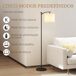 Lámpara de Pie Metal, Tela HOMCOM, hogar - iluminación Lámpara de Pie Metal, Tela HOMCOM, hogar - iluminación Negro