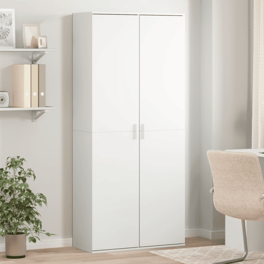 vidaXL Armário alto 80x35x180 cm derivados de madeira branco
