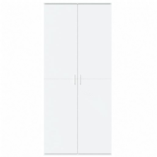 vidaXL Armário alto 80x35x180 cm derivados de madeira branco