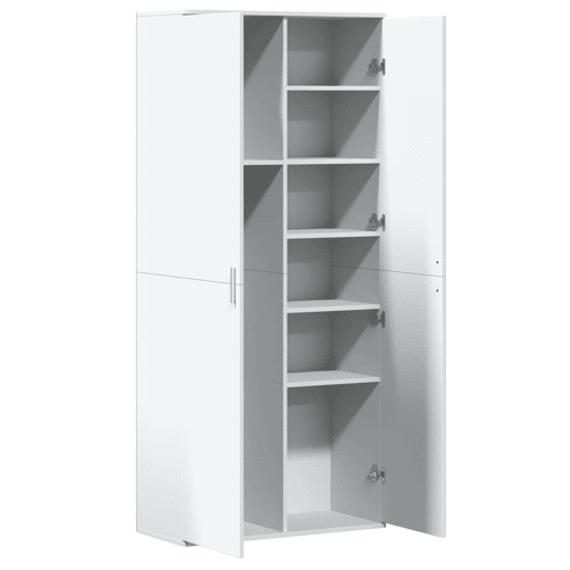 vidaXL Armário alto 80x35x180 cm derivados de madeira branco
