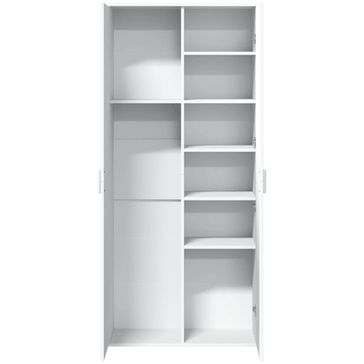 vidaXL Armário alto 80x35x180 cm derivados de madeira branco