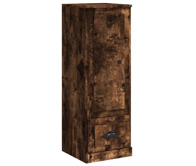Vidaxl aparador alto madera contrachapada roble humo 36x35,5x103,5 cm