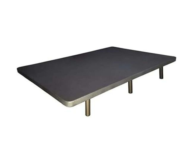 Base tapizada gris marengo 5 refuerzos transversales 6cm (90x190 cm) sin patas