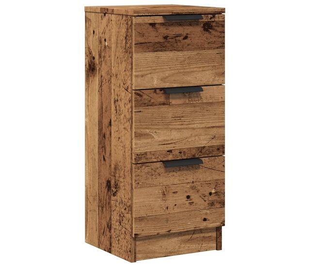 Vidaxl aparador madera de ingeniería madera envejecida 30x30x70 cm