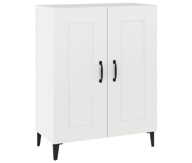 Vidaxl aparador de madera contrachapada blanco 69,5x34x90 cm