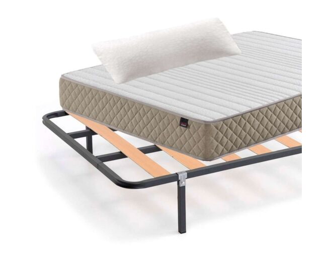 Packs descanso completo (colchón + somier o base+ patas+ almohada) (low cost, 135x190 cm)