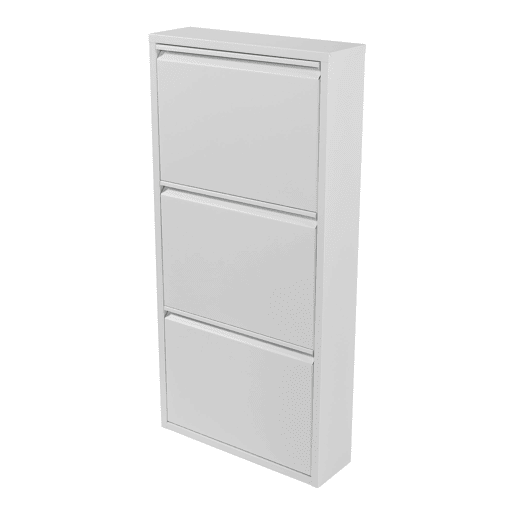 Sapateira com 3 gavetas basculantes branca 03_0007637