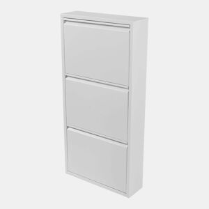 Sapateira com 3 gavetas basculantes branca 03_0007637