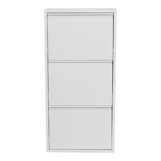 Sapateira com 3 gavetas basculantes branca 03_0007637