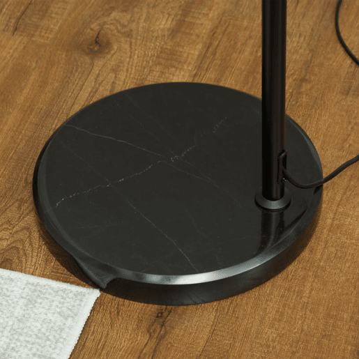 HOMCOM Candeeiro de Pé Candeeiro de Pé para Sala de Estar com Altura Ajustável Ecrã de Juta Interruptor de Pé e Base de Mármore para Sala de Estar Escritório Quarto 93x34x144-175 cm Preto e Marrom HOMCOM Candeeiro de Pé Candeeiro de Pé para Sala de Estar com Altura Ajustável Ecrã de Juta Interruptor de Pé e Base de Mármore para Sala de Estar Escritório Quarto 93x34x144-175 cm Preto e Marrom