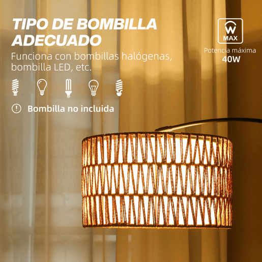 HOMCOM Candeeiro de Pé Candeeiro de Pé para Sala de Estar com Altura Ajustável Ecrã de Juta Interruptor de Pé e Base de Mármore para Sala de Estar Escritório Quarto 93x34x144-175 cm Preto e Marrom HOMCOM Candeeiro de Pé Candeeiro de Pé para Sala de Estar com Altura Ajustável Ecrã de Juta Interruptor de Pé e Base de Mármore para Sala de Estar Escritório Quarto 93x34x144-175 cm Preto e Marrom