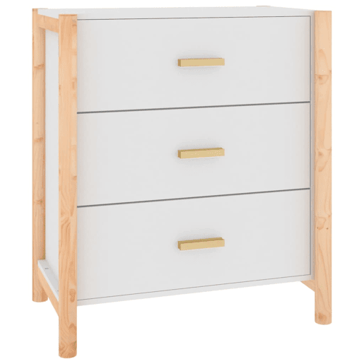 vidaXL Aparador 62x38x70 cm derivados de madeira branco