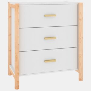 vidaXL Aparador 62x38x70 cm derivados de madeira branco