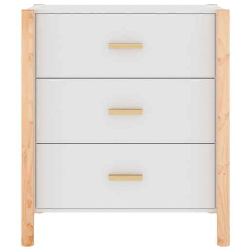 vidaXL Aparador 62x38x70 cm derivados de madeira branco