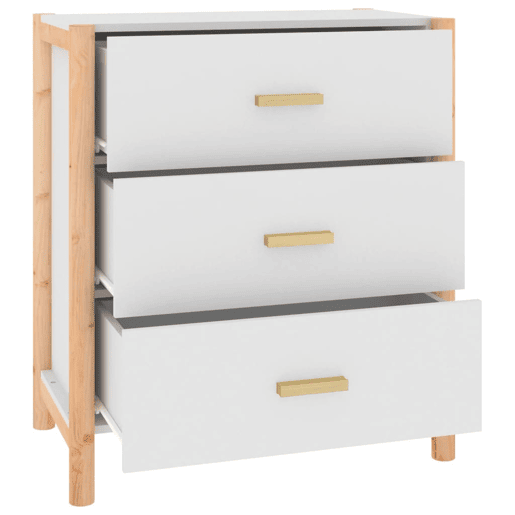 vidaXL Aparador 62x38x70 cm derivados de madeira branco