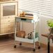 Carrito Auxiliar Acero, MDF HOMCOM, hogar - cocina Carrito Auxiliar Acero, MDF HOMCOM, hogar - cocina Verde
