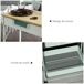 Carrito Auxiliar Acero, MDF HOMCOM, hogar - cocina Carrito Auxiliar Acero, MDF HOMCOM, hogar - cocina Verde