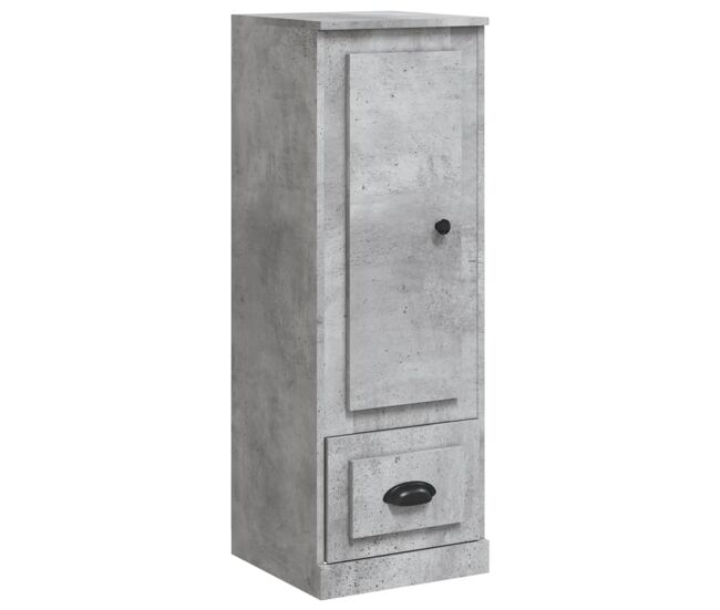 Vidaxl aparador madera contrachapada gris hormigón 36x35,5x103,5 cm