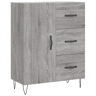 vidaXL Aparador 69,5x34x90 cm derivados de madeira cinzento sonoma