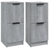 vidaXL Aparadores 2 pcs 30x30x70 cm madeira processada sonoma cinza