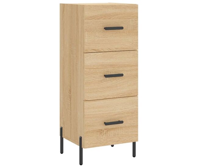 Vidaxl aparador madera contrachapada color roble sonoma 34,5x34x90 cm
