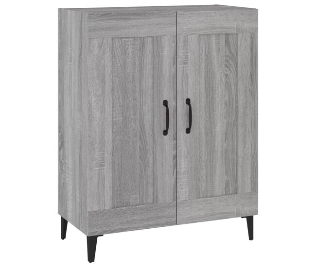 Vidaxl aparador de madera de ingeniería gris sonoma 69,5x34x90 cm